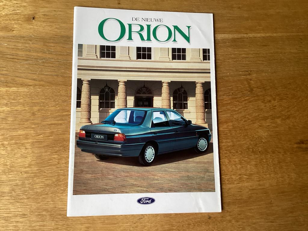 Ford Orion Brochure - De Nieuwe Orion (1990), Ophalen of Verzenden, Gelezen, Ford