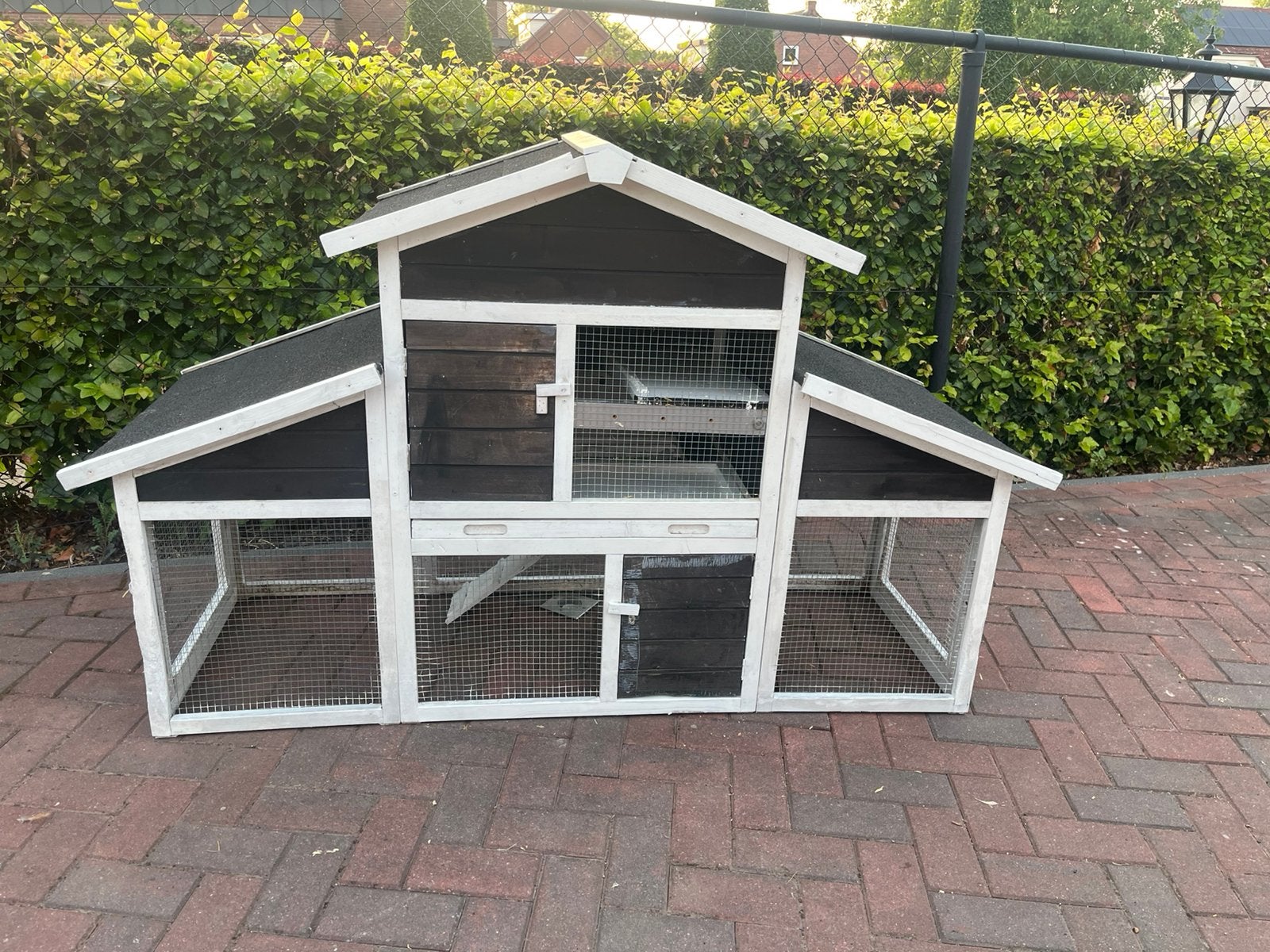Kippen of konijenhok, Dieren en Toebehoren, Knaagdieren en Konijnen | Hokken en Kooien, Ophalen, 110 cm of meer, Zo goed als nieuw