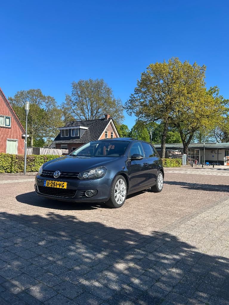 Volkswagen Golf 1.4 TSI 90KW 5D 2009 Blauw, Auto's, Zwart, 4 cilinders, Blauw, Alcantara