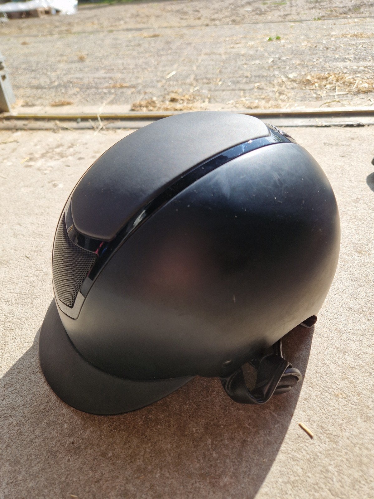 Harry's Horse cap maat S zwart 53/56 is aan te passen, Dieren en Toebehoren, Gebruikt, Dressuur, Ophalen of Verzenden, Zwart