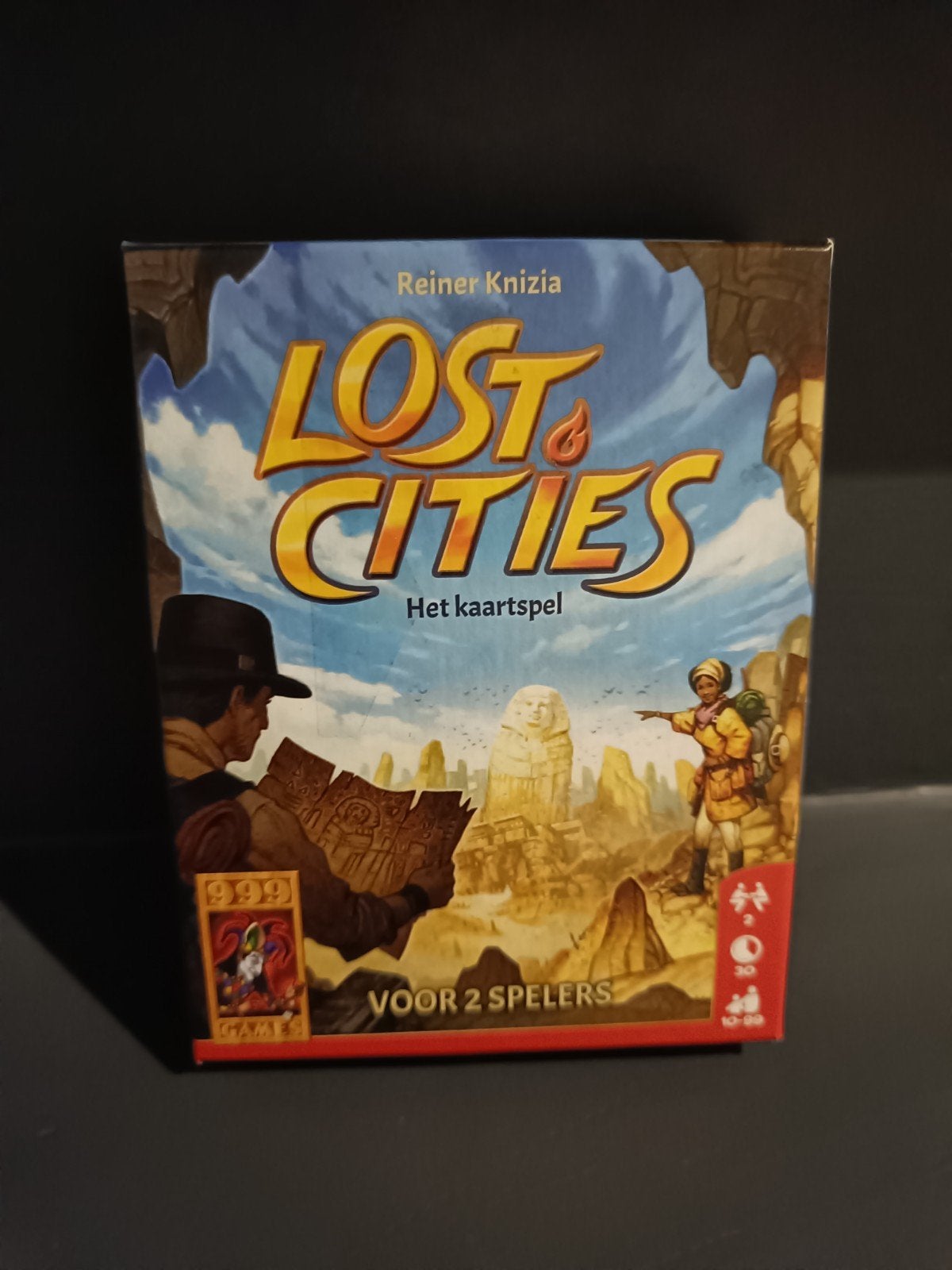 Lost Cities: Het Kaartspel - Spannend avontuur, 2 spelers, Een of twee spelers, Ophalen of Verzenden, Zo goed als nieuw, 999 Games