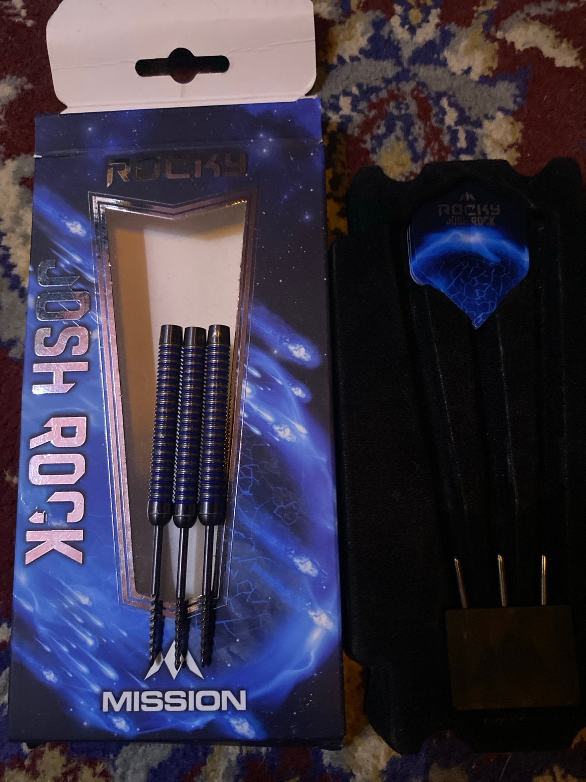 Josh Rock 24 gram darts met lange punten, Sport en Fitness, Ophalen of Verzenden, Gebruikt, Pijlen