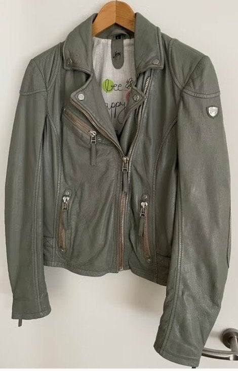 Gipsy - leren jas - maat s, Ophalen of Verzenden, Zo goed als nieuw, Maat 36 (S), Groen