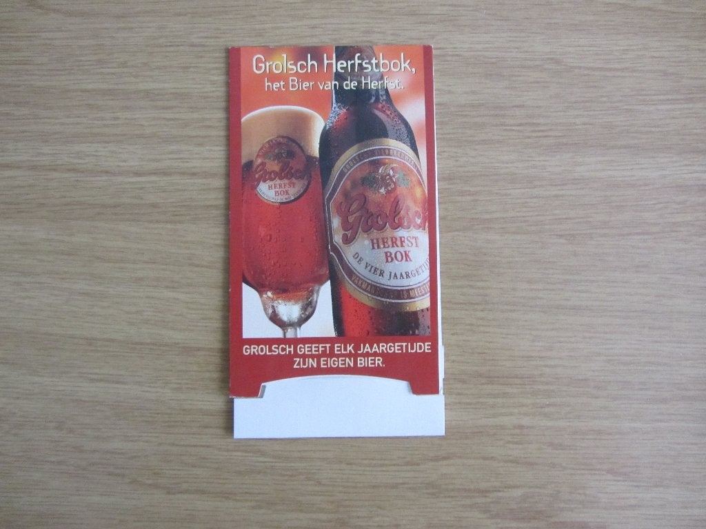 grolsch tafelstandaard - herfstbok 2, Ophalen of Verzenden, Nieuw, Overige typen, Grolsch