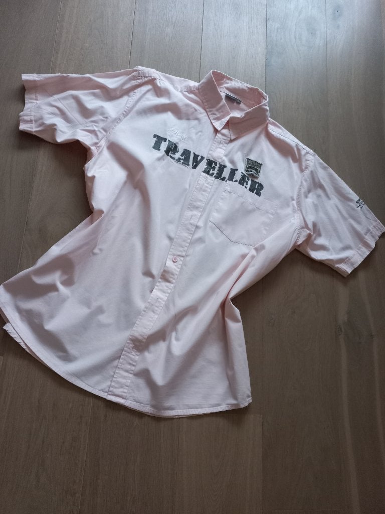 Overhemd XL licht rose, Ophalen of Verzenden, Zo goed als nieuw, Overige kleuren, Halswijdte 43/44 (XL)