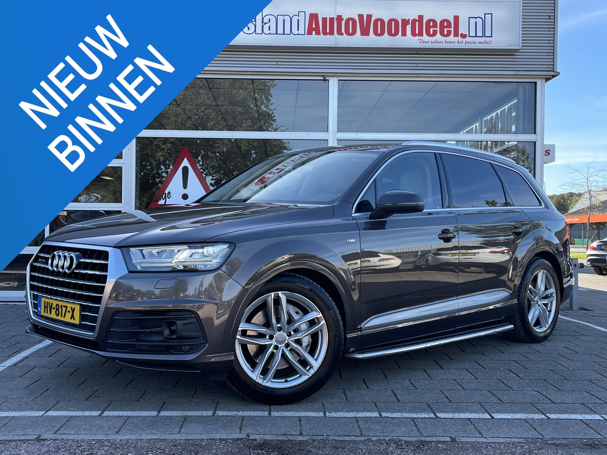 Audi Q7 3.0 TFSI quattro Pro Line + 7p /Leder/Bose/Luchtveri, Auto's, 2005 kg, Gebruikt, 2995 cc, 7 stoelen