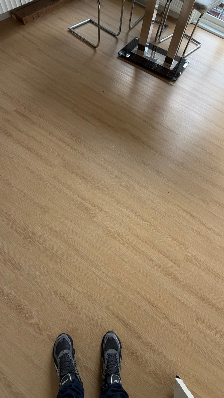 Gratis PVC-clickvloer Elkhart inclusief plinten. Circa 40 m², Ophalen, Gebruikt, Beige, Landelijk