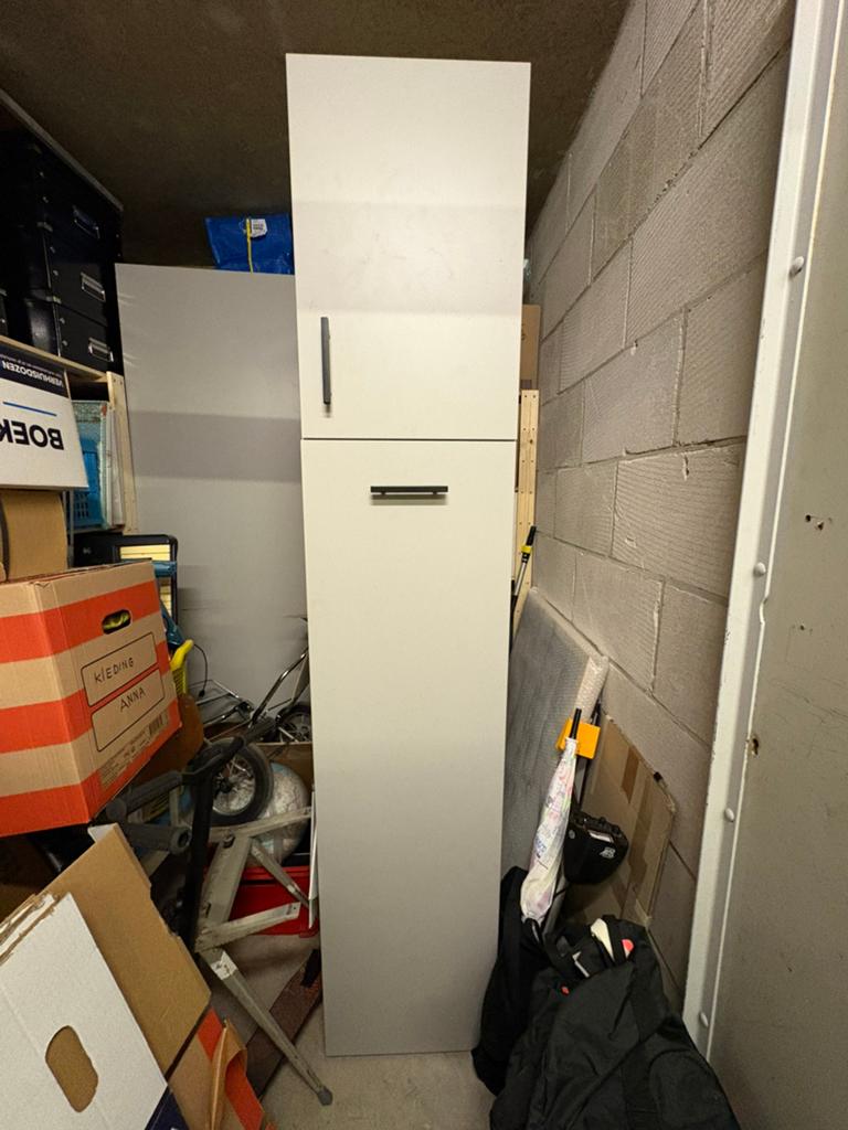 Ikea Metod apothekers kast, grijs., Huis en Inrichting, Keuken | Keukenelementen, Ophalen, Minder dan 50 cm, 200 cm of meer, Zo goed als nieuw