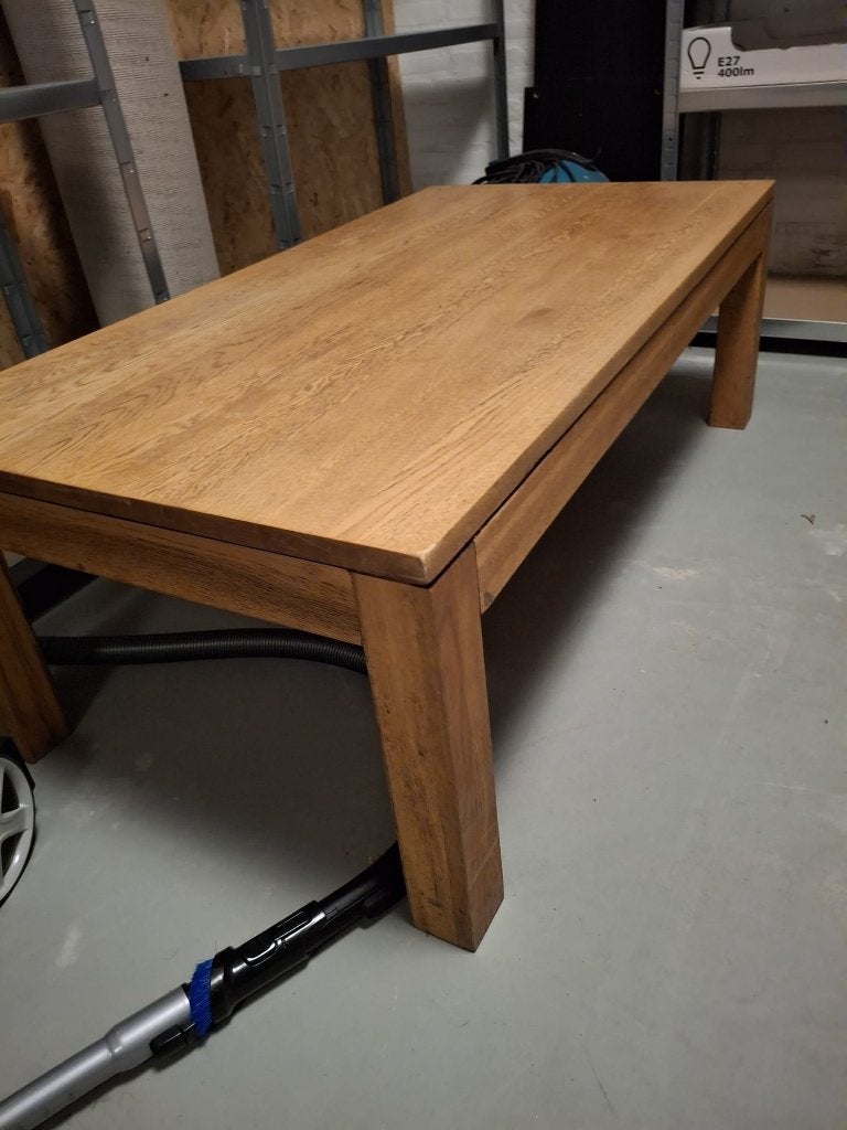 Houten salontafel, Ophalen