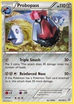 Pokemon - Probopass (PRC 95) Rare.., Ophalen of Verzenden, Zo goed als nieuw, Losse kaart