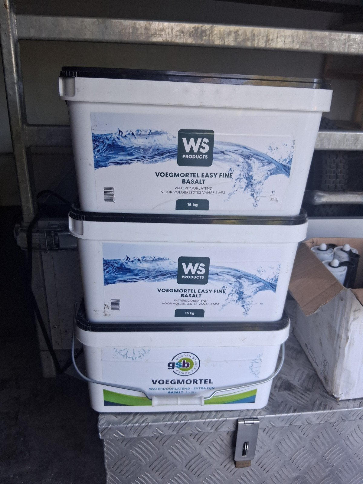 WS Voegmortel Easy Flow Basalt 15kg, Tuin en Terras, Ophalen, Nieuw