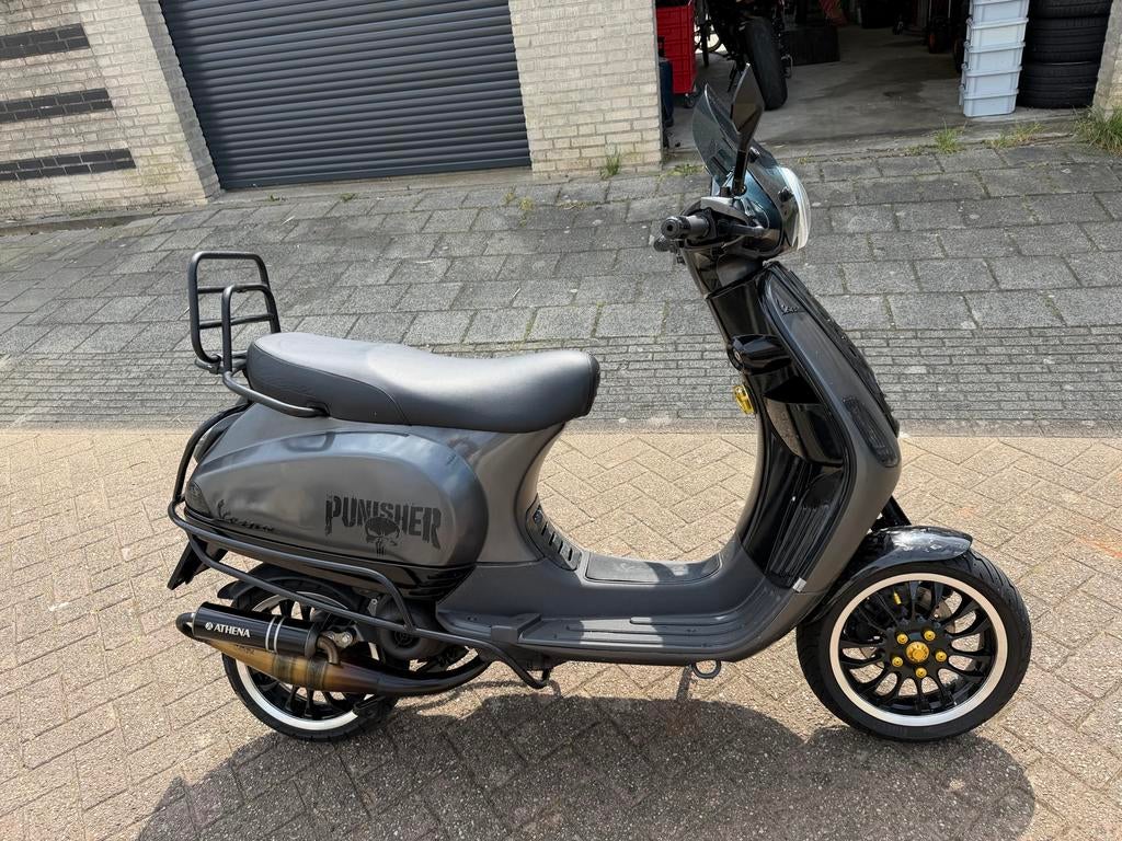 Vespa C38 (Piaggio) 70cc - Uniek & veel extra’s!, Fietsen en Brommers, Scooters | Vespa, Ophalen, Gebruikt, Overige modellen, Benzine