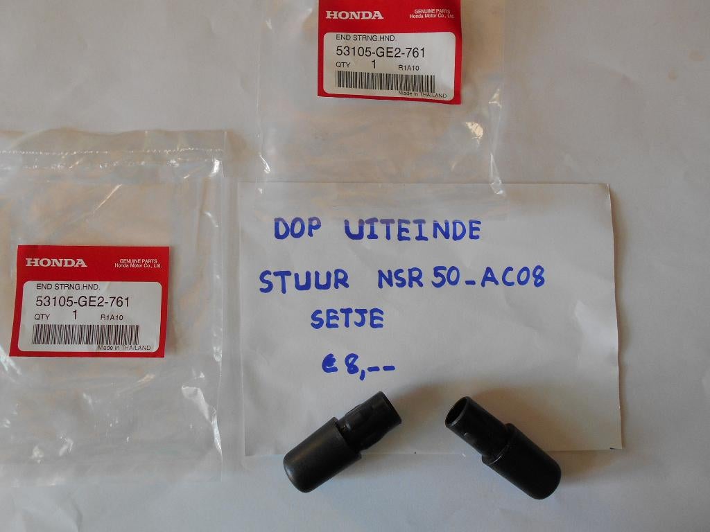 Honda NSR/AC08 Origineel Setje Stuureind Doppen  L + R, Verzenden