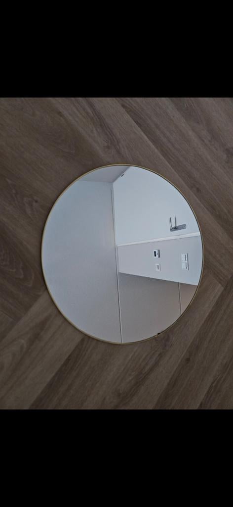 Spiegel 50 cm goud, Ophalen, Gebruikt, Minder dan 100 cm, Rechthoekig
