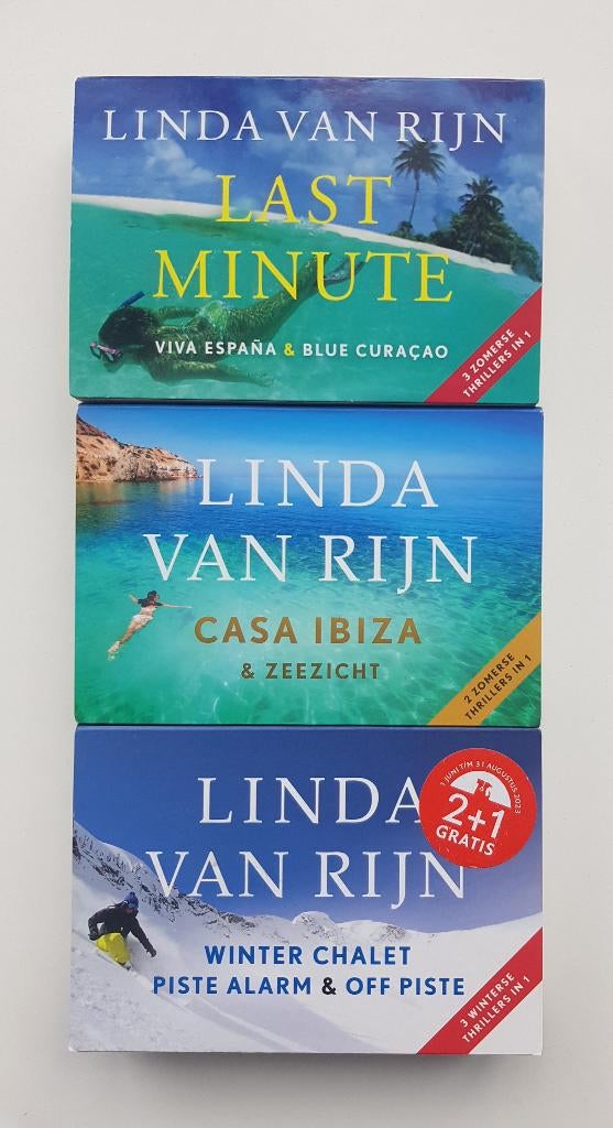 3x Dwarsligger Linda van Rijn oa. Casa Ibiza, Winter Chalet, Ophalen of Verzenden, Linda van Rijn, Nederland