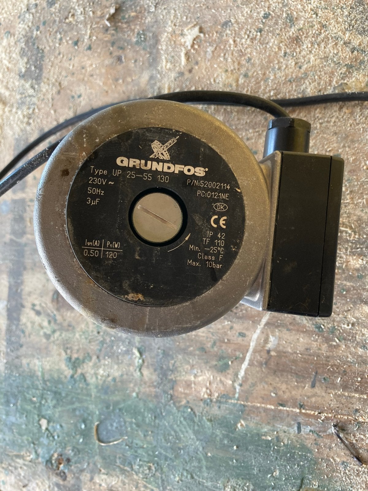 Grundfos UP 25-55 130 circulatiepomp, Ophalen of Verzenden, Gebruikt, Elektrisch, Overige typen