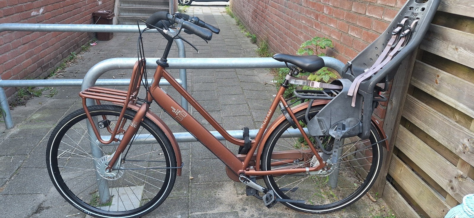 Cortina U4 Transportfiets met Yepp kinderzitje, Terugtraprem, Versnellingen, Ophalen, Overige merken