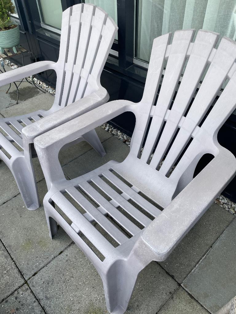 Tuinstoelen, Ophalen, Gebruikt, Kunststof