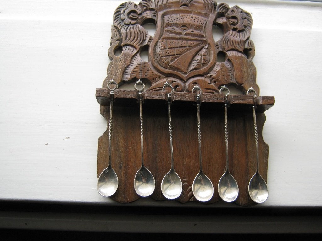 6 Zilveren Lepeltjes  ( Djokja zilver ) in Rekje, Verzenden, Zilver