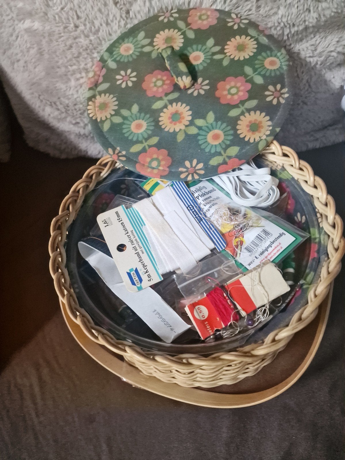 Vintage naaimand., Ophalen of Verzenden, Gebruikt