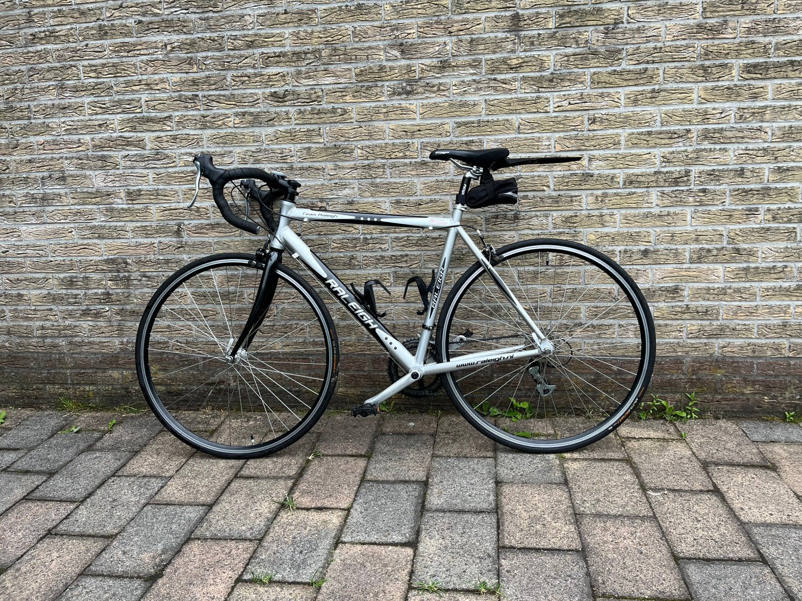Raleigh racefiets framemaat 54, Fietsen en Brommers, Gebruikt, 10 tot 15 versnellingen, Velgrem, Aluminium