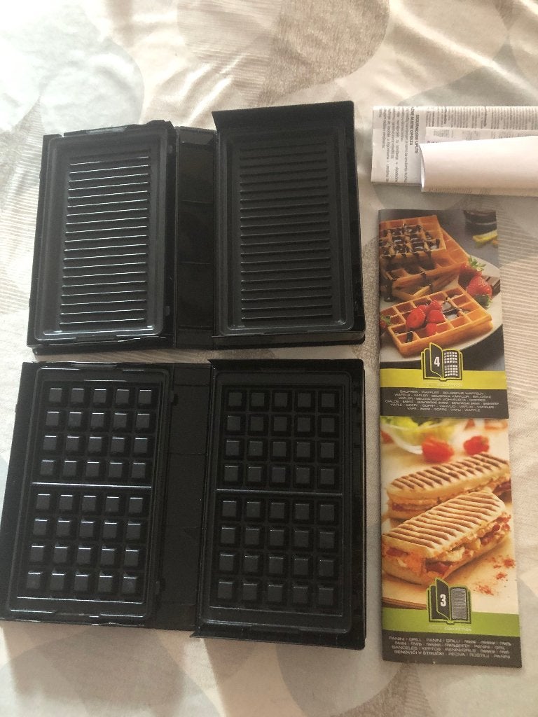 Tefal Snack Collection - panini en wafel platen, Ophalen, Uitneembare platen, Zo goed als nieuw