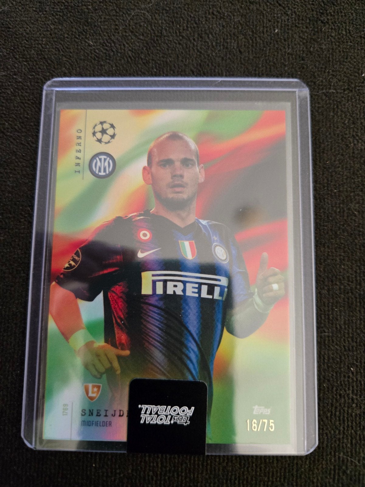 Wesley Sneijder Topps Total Football /75 Voetbalkaart, Ophalen of Verzenden