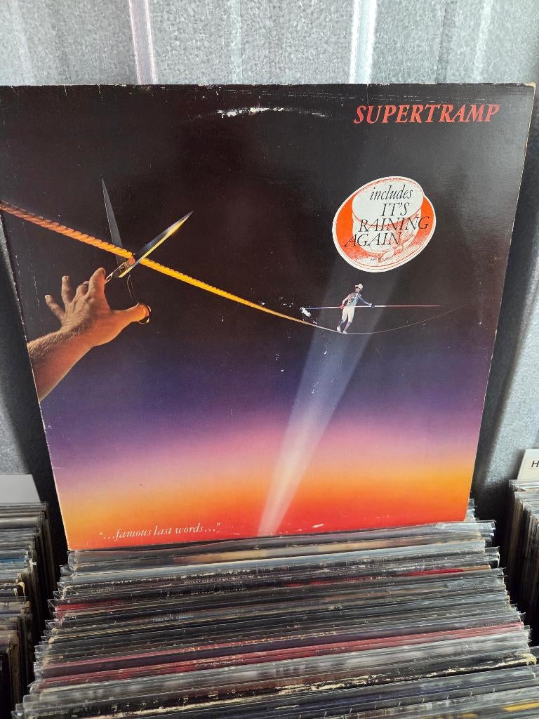 Vinyl lp SUPERTRAMP: FAMOUS LAST WORDS, Originele persing, Ophalen of Verzenden, Gebruikt, 12 inch