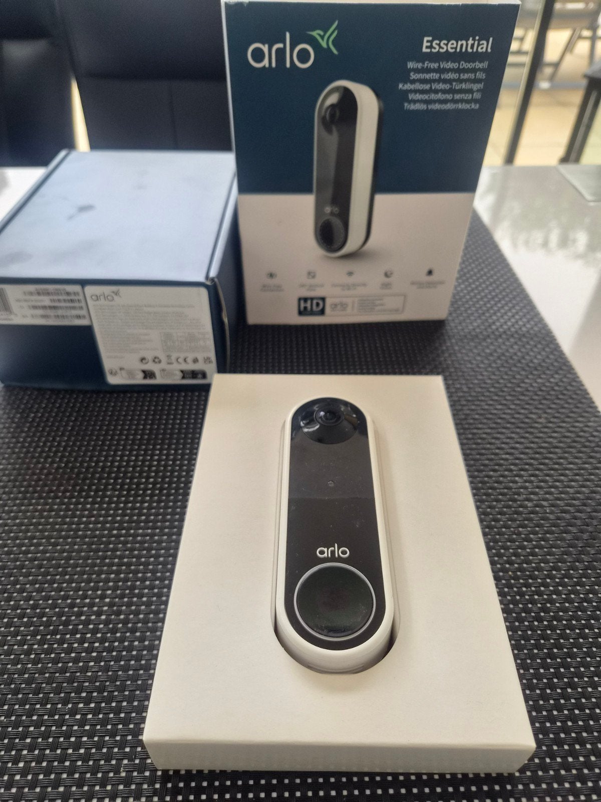 Arlo Essential deurbel, Ophalen of Verzenden, Ingebouwde camera, Zo goed als nieuw, Draadloos