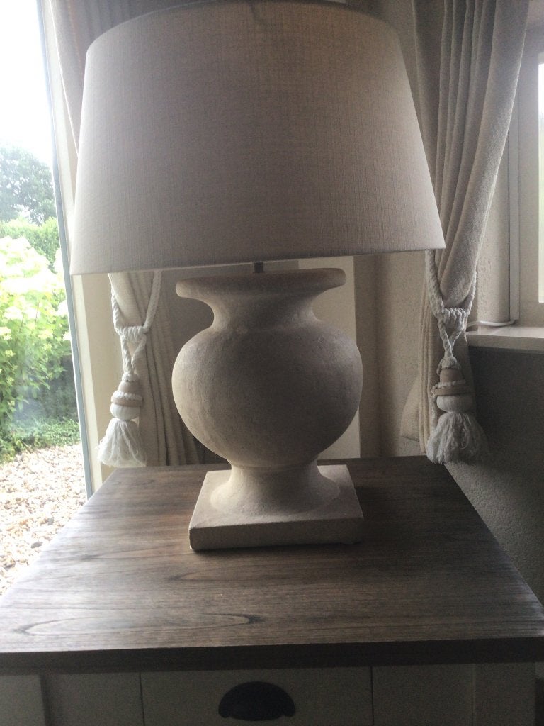 Tafellamp, Steen/keramiek, Overige merken, E27 (groot), Met schakelaar