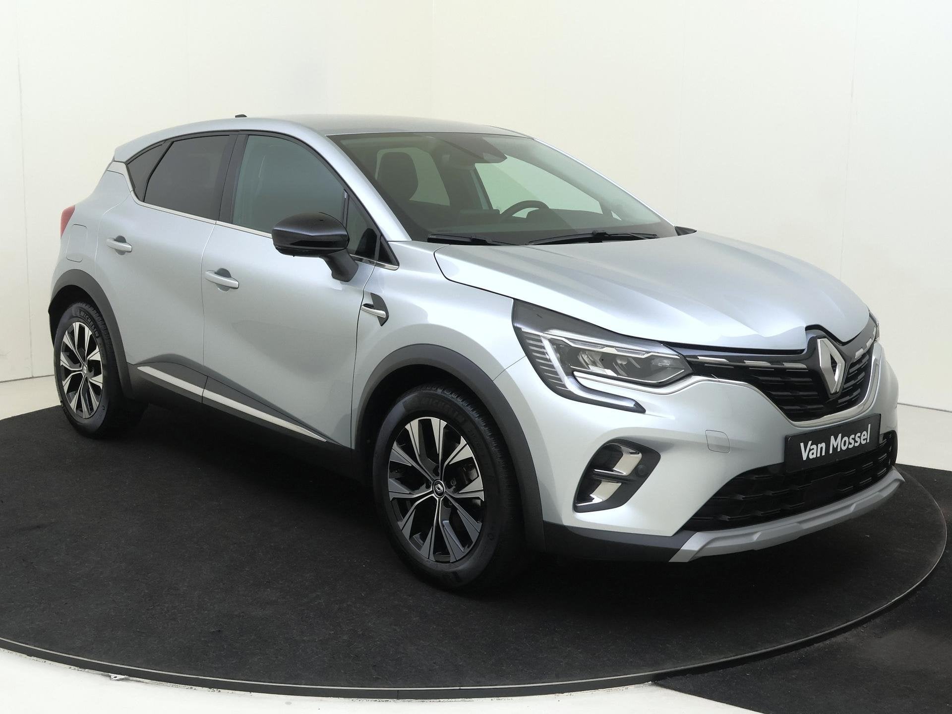 Renault Captur 1.6 E-Tech Full Hybrid Techno 145PK | Automaa, Auto's, Dealer onderhouden, Gebruikt, 715 kg, Leder en Stof