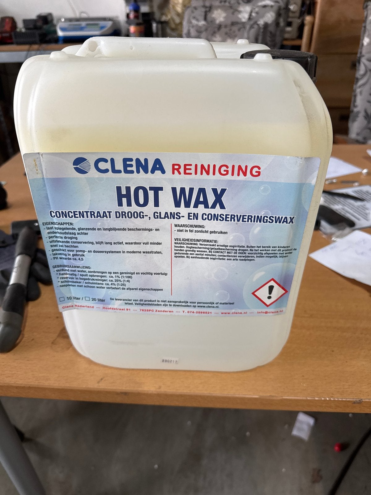 Clena Reiniging Hot Wax - Concentraat Droog-, Glans- en Cons, Ophalen of Verzenden, Clena, Clena, Clena