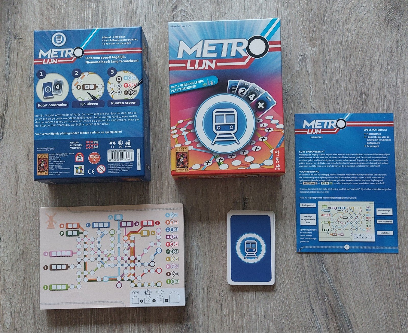 Metro Lijn Bordspel - Strategisch treinnetwerk spel, Een of twee spelers, Ophalen, Zo goed als nieuw, Tactic