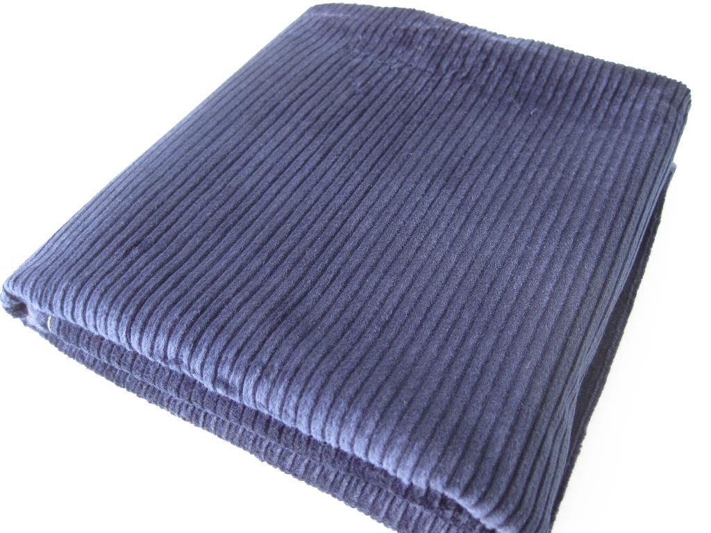 Lap stof ribfluweel grove rib blauw 1,00 meter x 80 cm, Overige materialen, Blauw, Nieuw, Ophalen of Verzenden
