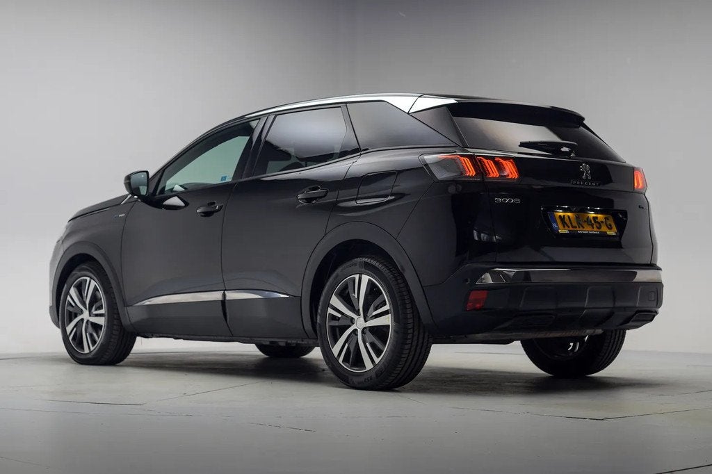 Peugeot 3008 1.6 Hybride 225 Allure Aut.[ Clima/ ECC Navi Ap, 181 pk, Zwart, Plug-in hybride, Bedrijf