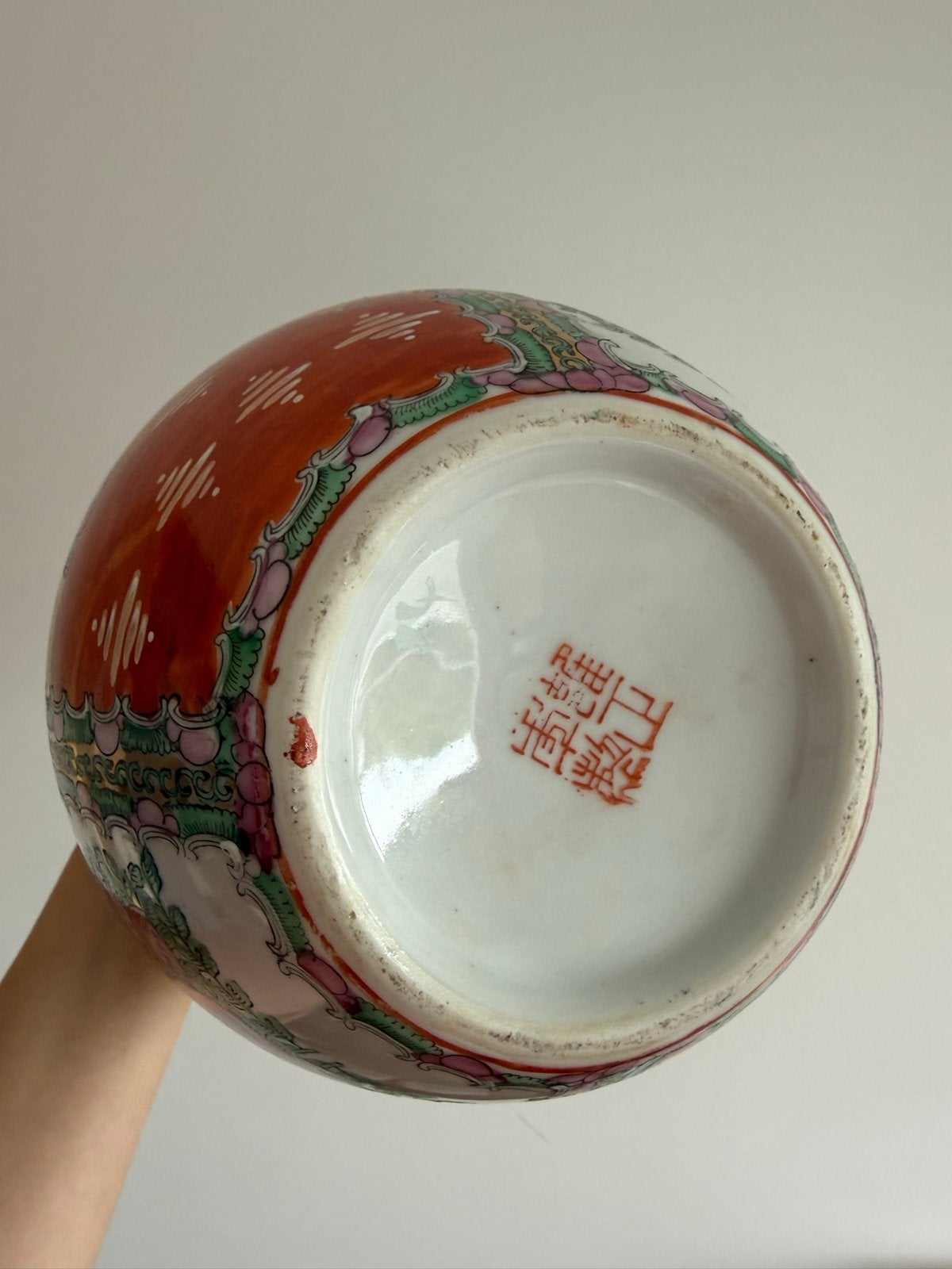 Antieke Chinese Gemberpot met Deksel, Ophalen of Verzenden