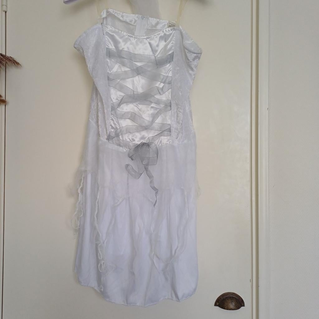 Gothic Trouwjurk met Diadeem en Sluier - Carnaval/Themafeest, Maat 38/40 (M), Carnaval, Ophalen of Verzenden, Kleding
