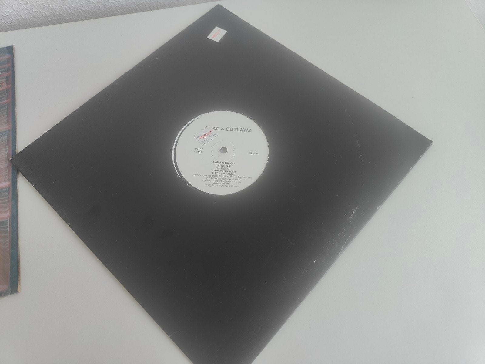 2Pac + Outlawz - Hell 4 A Hustler (Promo Vinyl), Gebruikt, 1990 - 1999, Originele persing, Single