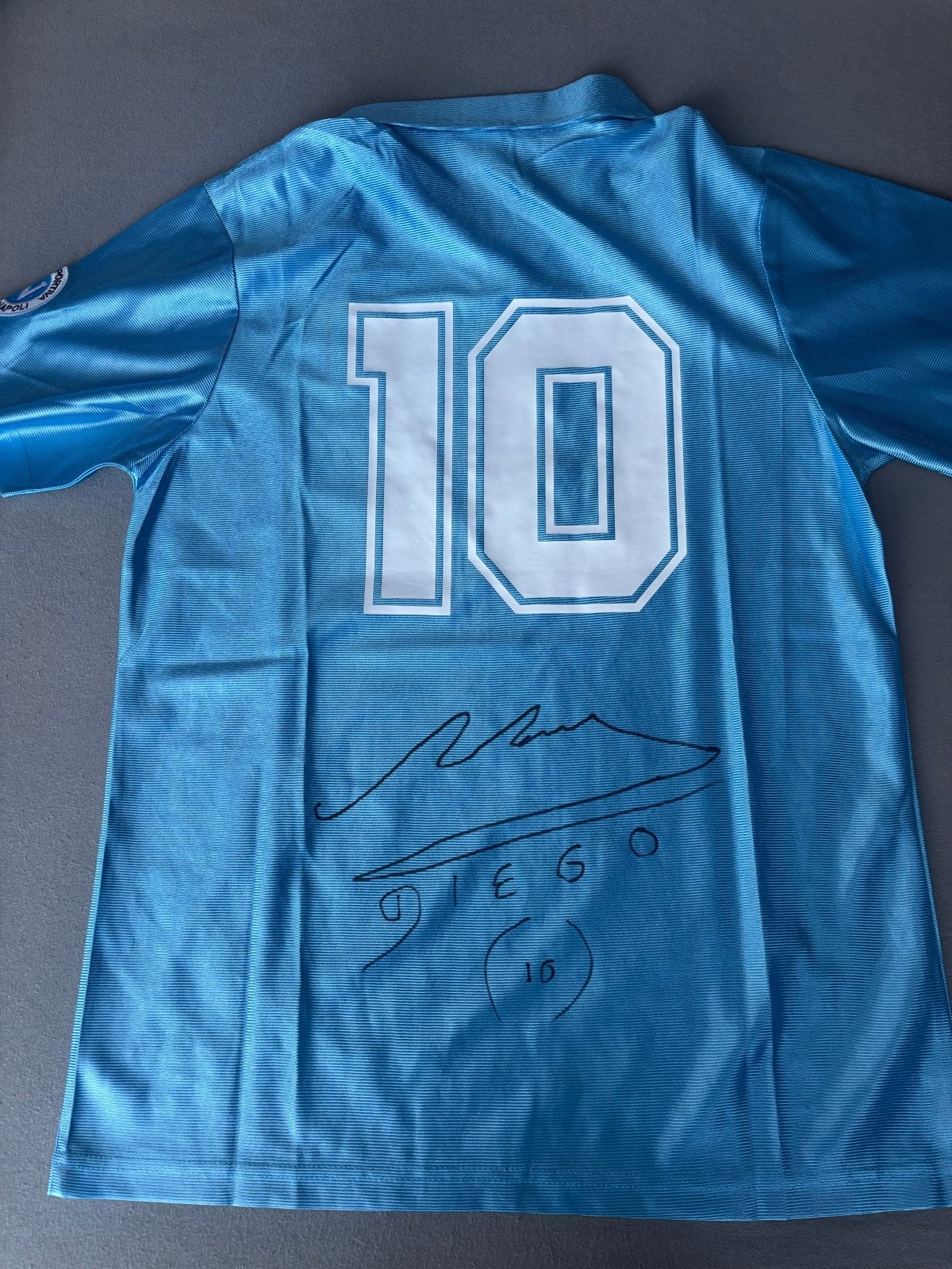 Maradona Napoli Retro Shirt Gesigneerd - Maat M, Verzenden, Nieuw, Buitenlandse clubs, Shirt