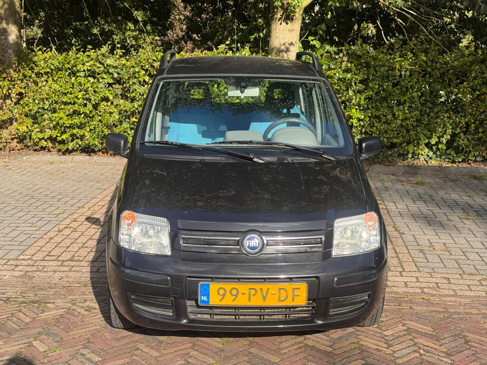 Fiat Panda 1.2 Class uit 2004, Auto's, Voorwielaandrijving, Stof, Zwart, Origineel Nederlands