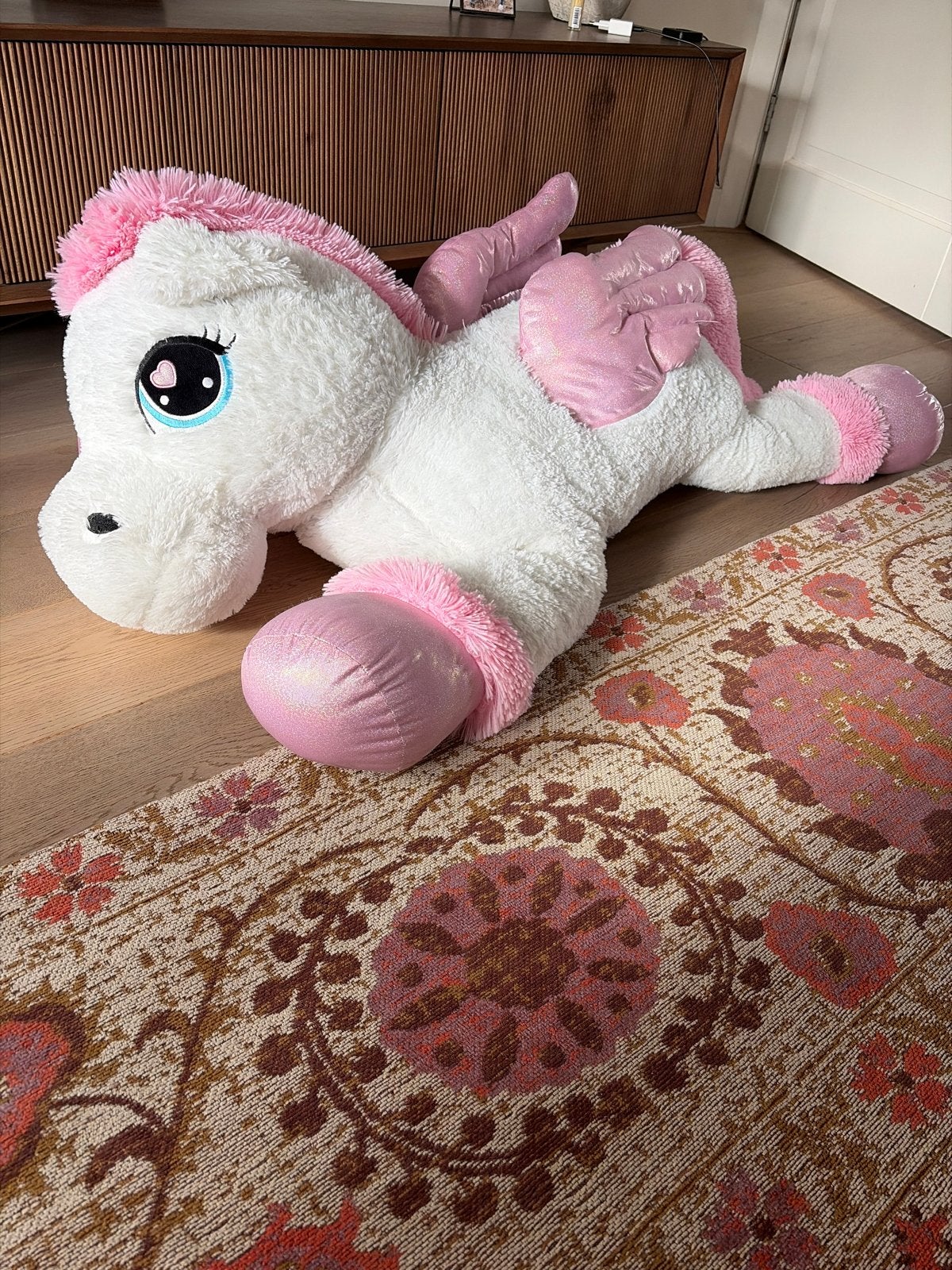 Grote eenhoorn knuffel - Zo goed als nieuw, Kinderen en Baby's, Ophalen, Eenhoorn, Zo goed als nieuw, Meerkleurig
