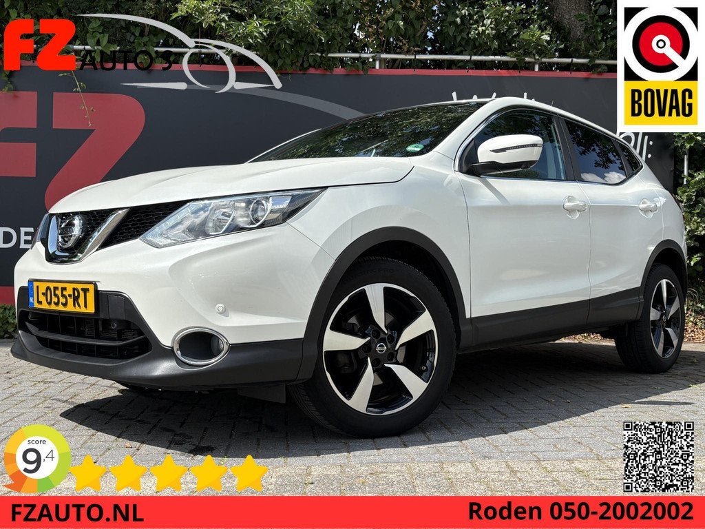 Nissan Qashqai 1.2 N-Connecta - Automaat - Navigatie - Rondo, Auto's, Nissan, Bedrijf, Te koop, Qashqai, 360° camera, ABS, Achteruitrijcamera