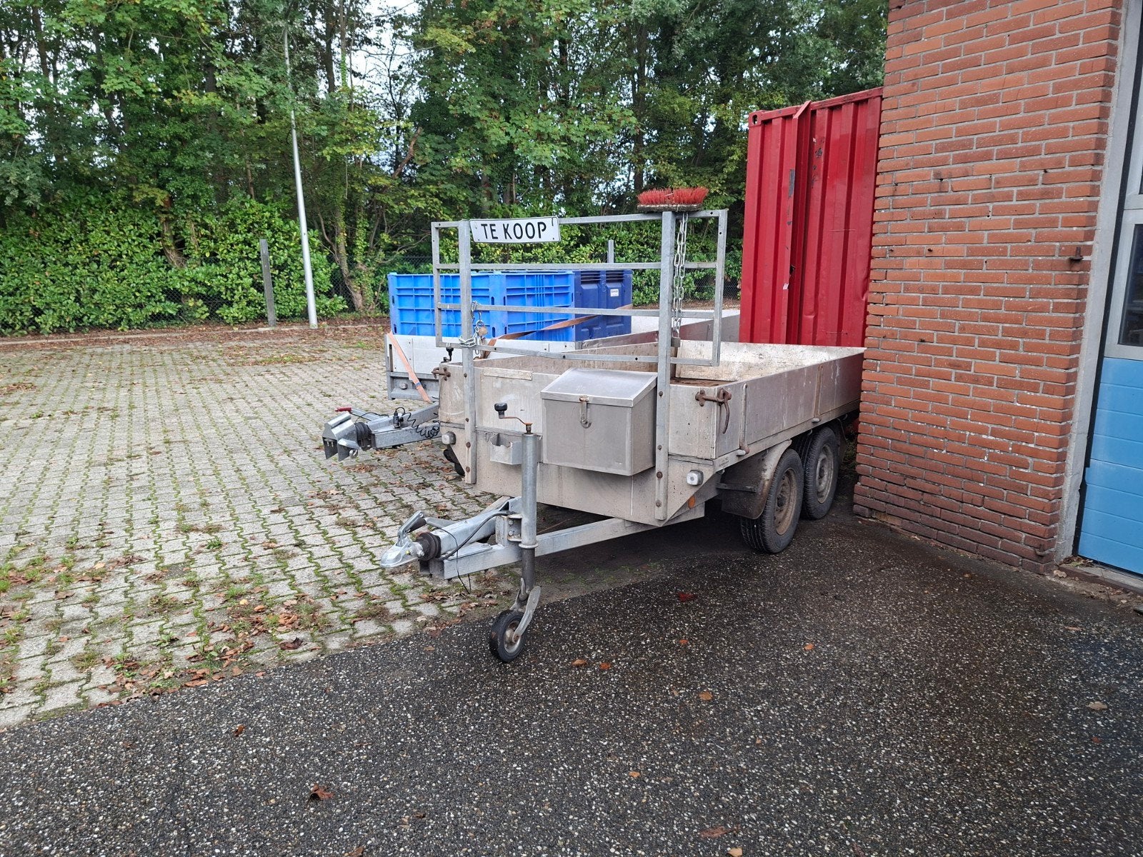 2 Plateauwagens te koop - Ideaal voor transport, Ophalen of Verzenden, Gebruikt