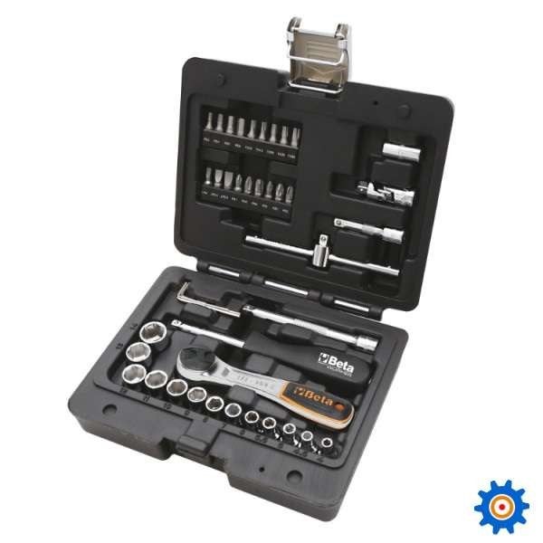 Beta BW 903/EC42 42dlg doppenset in kunststof koffer, Belder 9-B, Verzenden, Info@betabenelux.nl, Nieuw