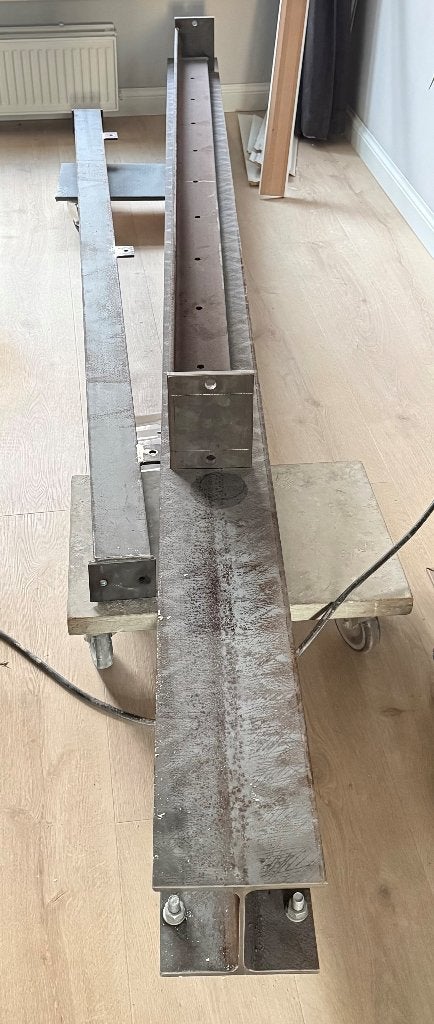 Constructiestaal HE200A ligger + HE100A en L-profiel kolom, Doe-het-zelf en Verbouw, Ophalen of Verzenden, Nieuw, IJzer