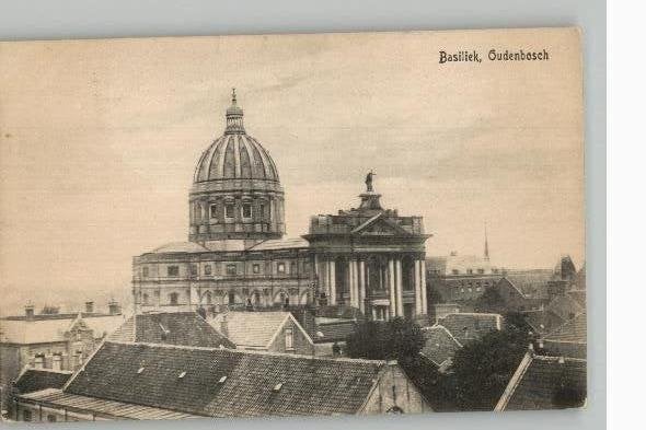 Oudenbosch Basiliek uitg M.Hopstaken  zie info, Ophalen of Verzenden, Voor 1920, Ongelopen, Noord-Brabant