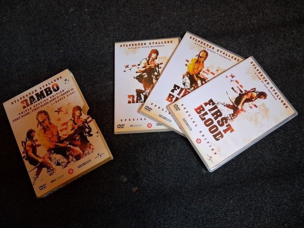 Rambo: First Blood Trilogy Special Edition DVD Boxset, Engels, Vanaf 16 jaar, Nederlands, Actiethriller
