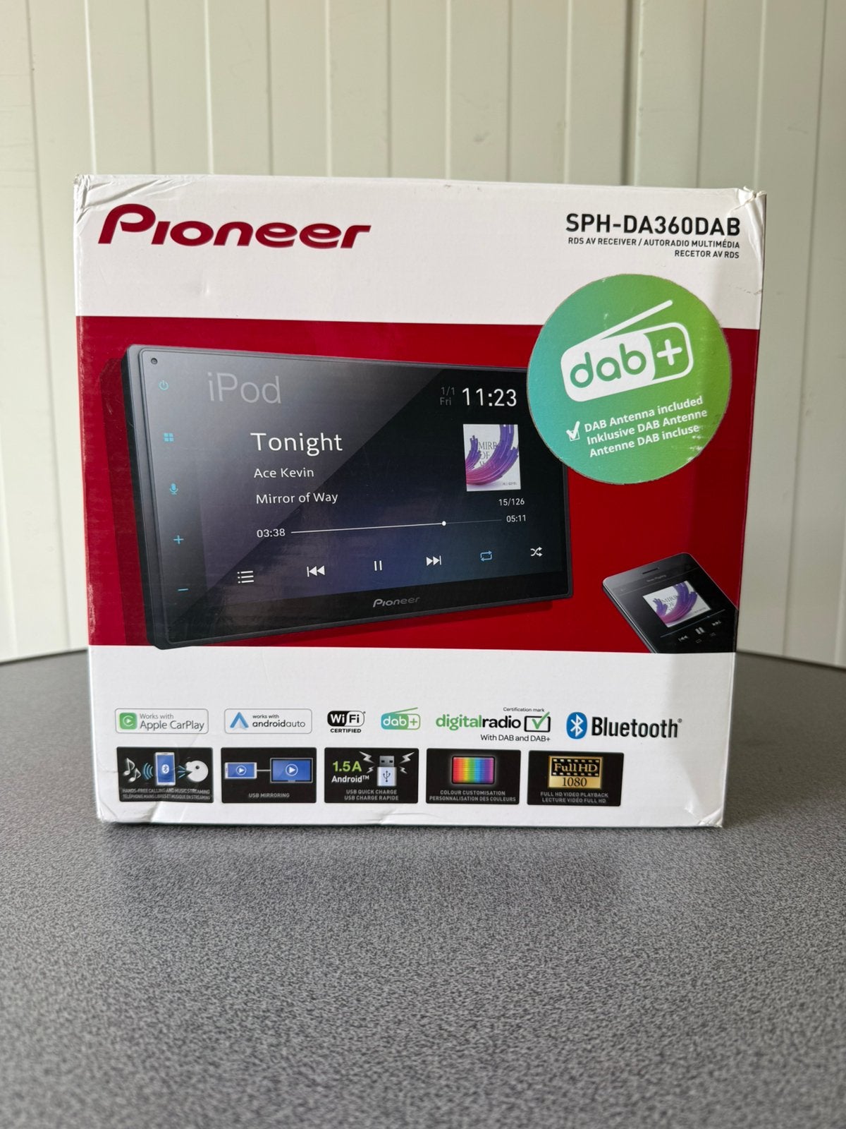 Pioneer SPH-DA360DAB | Inclusief DAB+ Antenne, Auto diversen, Ophalen of Verzenden, Zo goed als nieuw