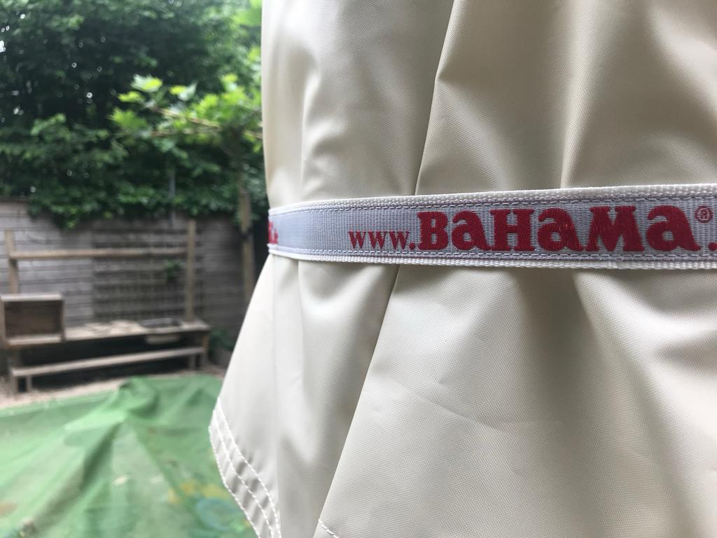 Sterke Bahama parasol voor horeca of grote tuin, Tuin en Terras, Parasols, Ophalen of Verzenden, Zweefparasol, Meer dan 4 meter