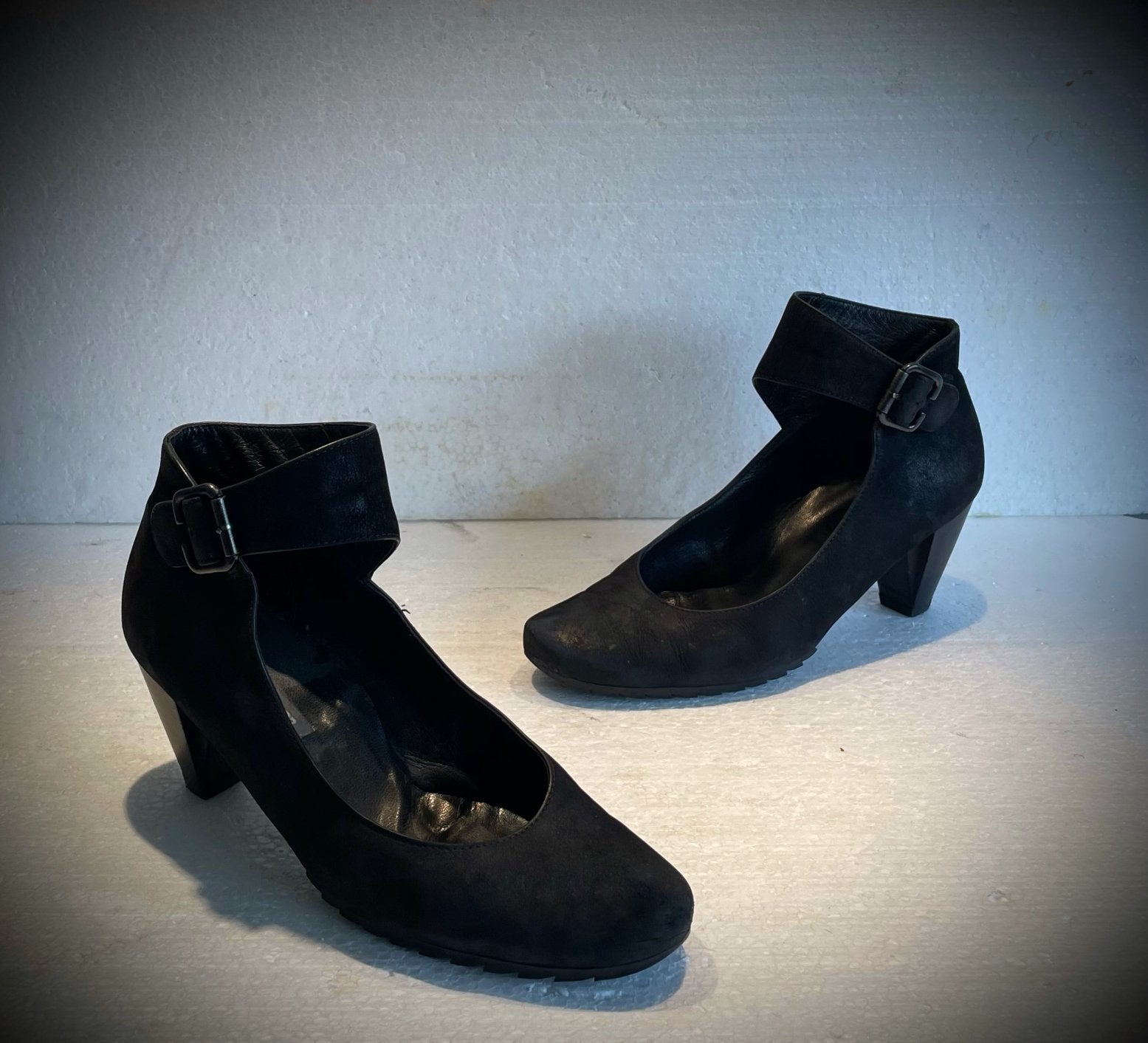 Paul Green design schoenen hoge hakken zwart 38,5 (UK 5,5), Kleding | Dames, Ophalen of Verzenden, Zwart, Schoenen met lage hakken